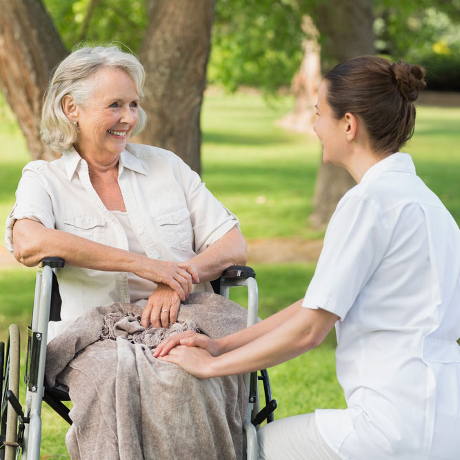 Senior with Practitioner